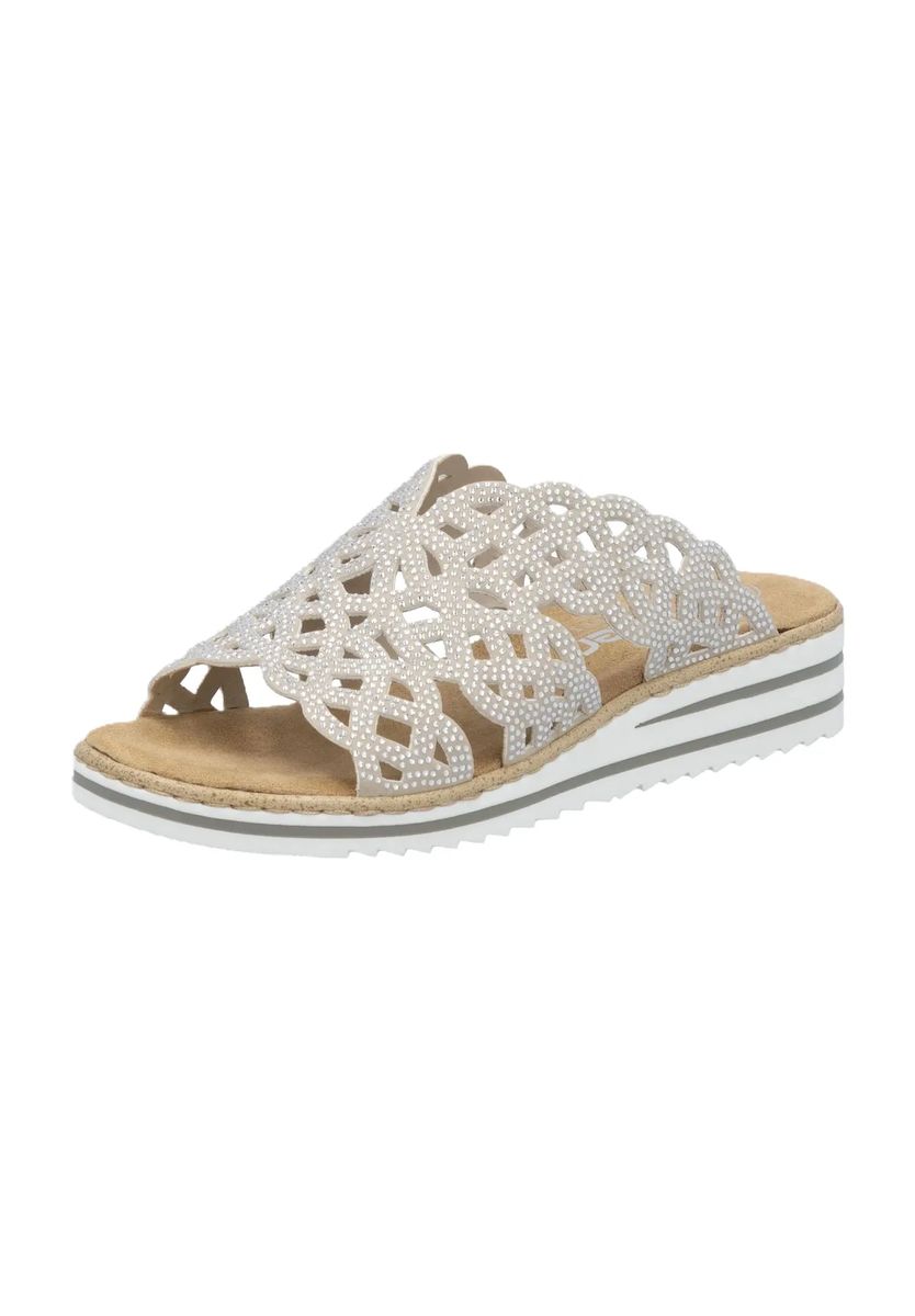 Keilpantoletten mit Strass und Cut-Outs