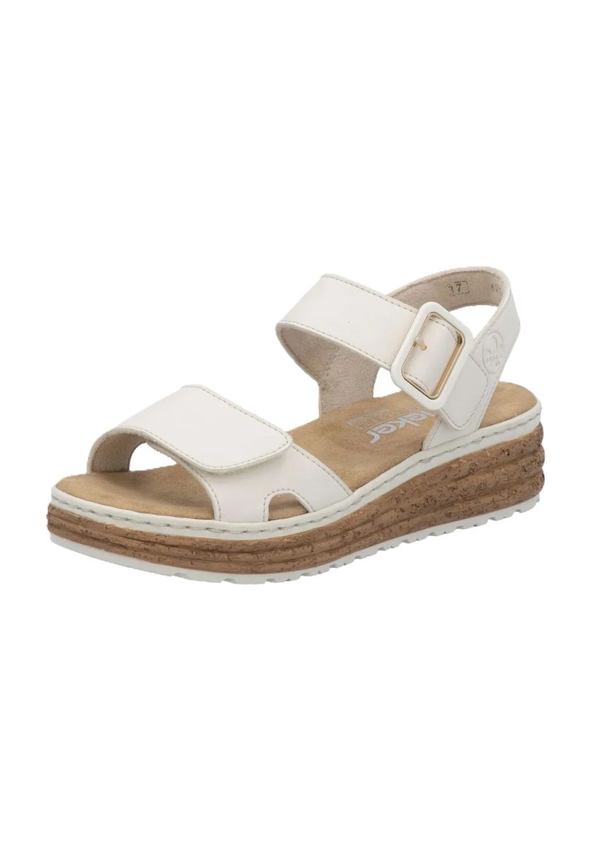 Verstellbare Riemchensandalen mit Plateausohle