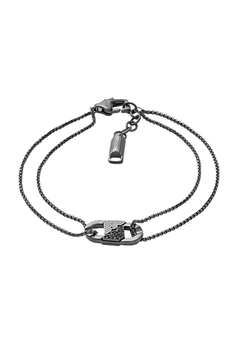 Herrenarmband aus schwarzem Edelstahl