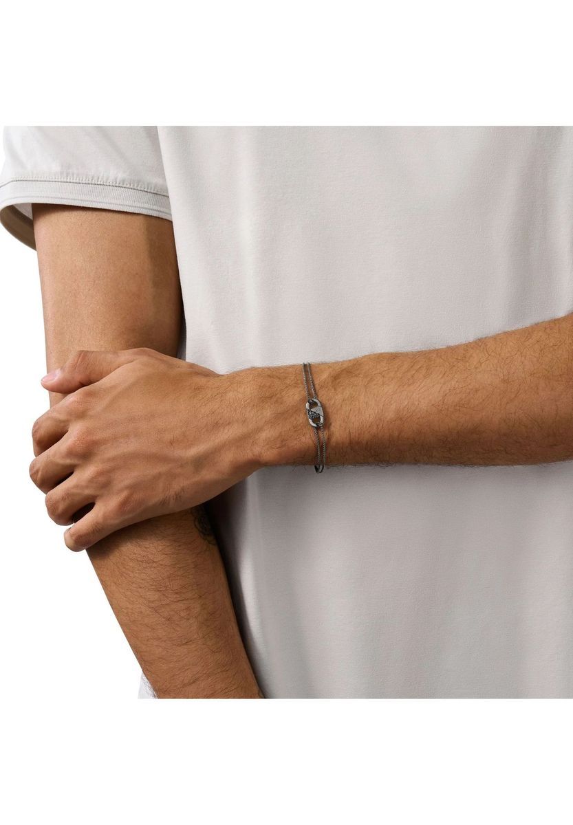 Herrenarmband aus schwarzem Edelstahl