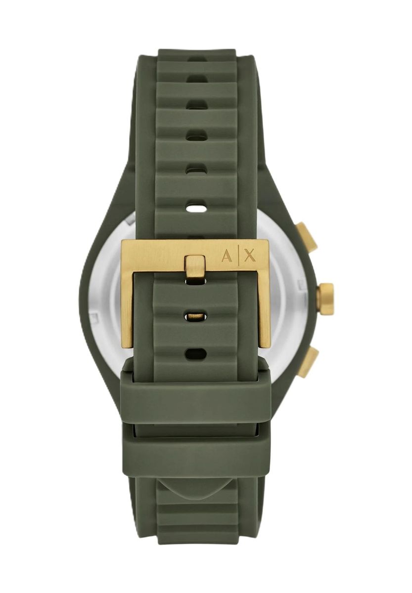 Olivgrüne Silikon Chronograph Uhr