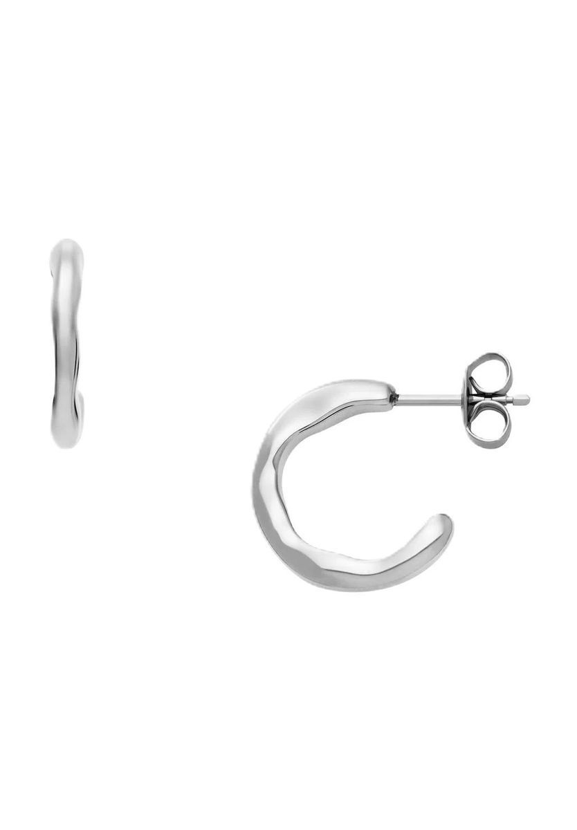 Moderne Edelstahl Creolen Ohrringe