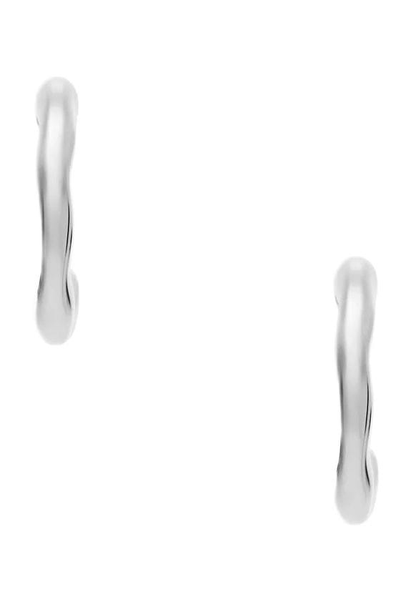 Moderne Edelstahl Creolen Ohrringe