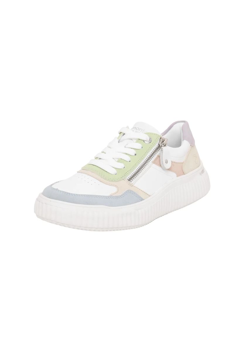 Low-Top Leder-Plateau-Sneaker