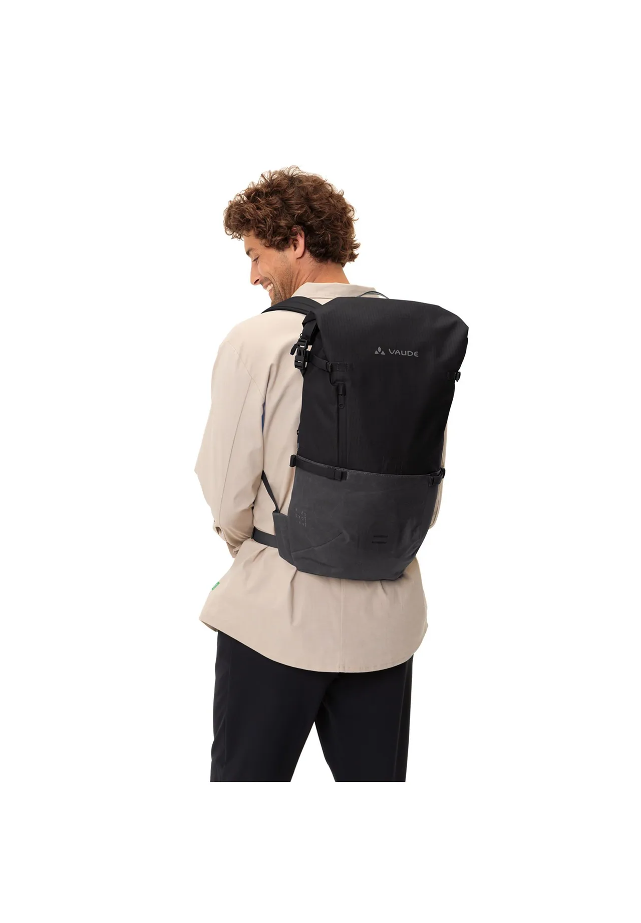 Vielseitiger Stadtrucksack mit Wickelverschluss