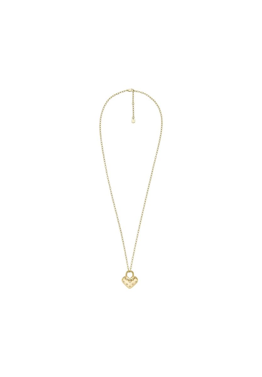 Goldene Halskette mit Herzanhänger