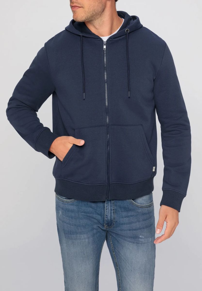 Klassische Sweatjacke mit Kapuze