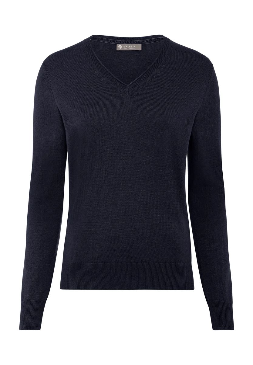 Weicher Seide-Kaschmir V-Ausschnitt Pullover