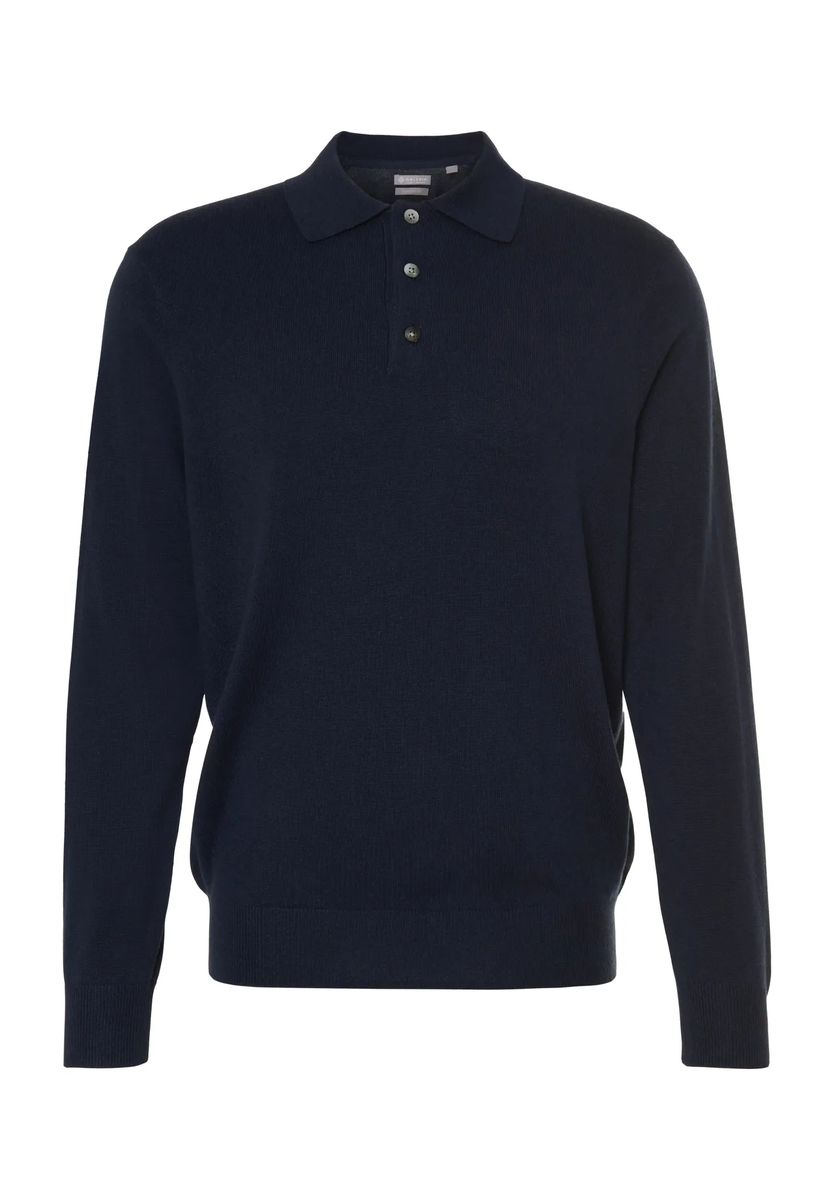 Seide-Kaschmir Polo-Strickpullover
