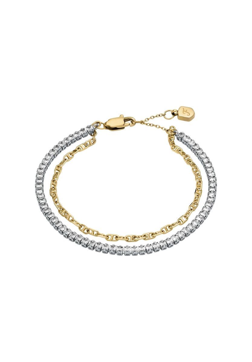 Kristall- und D-Gliederarmband-Set