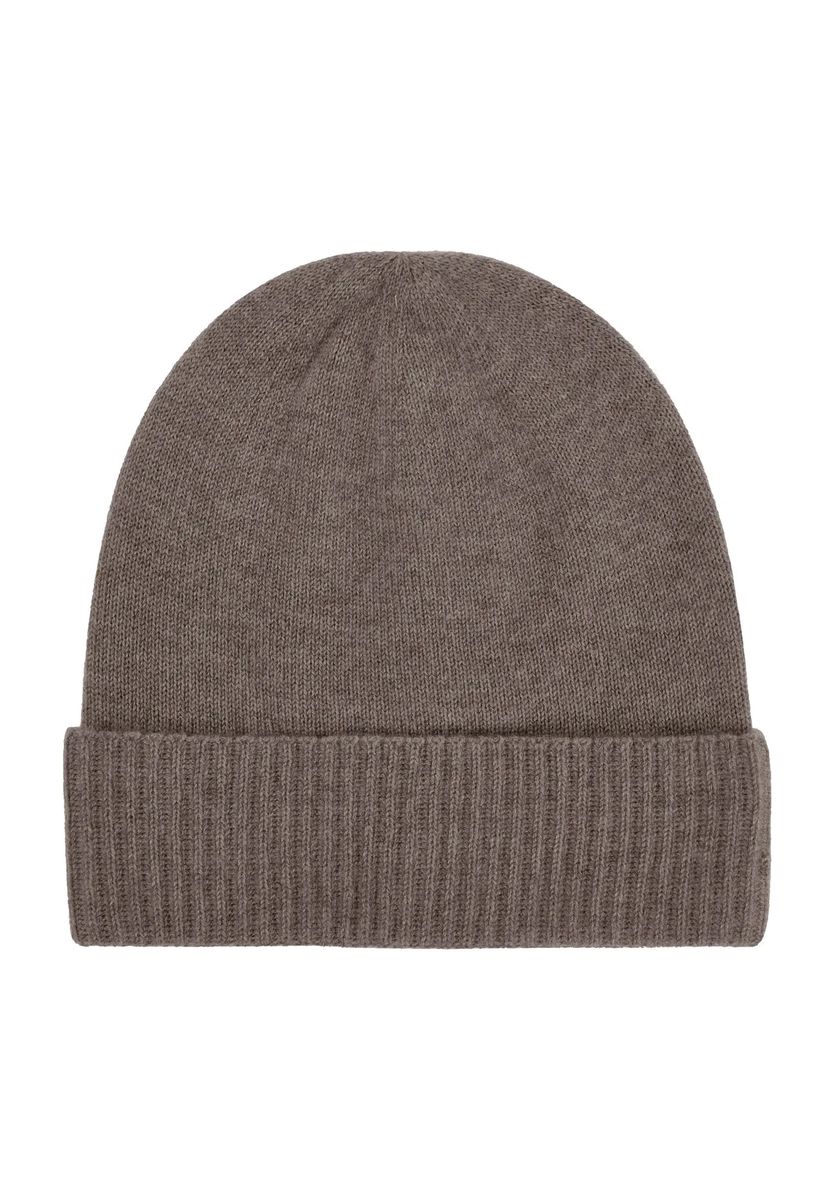 Zeitlose Kaschmir-Beanie mit Umschlag