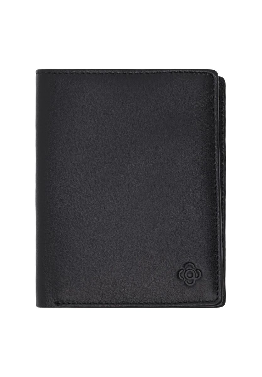 Kompakte Lederbrieftasche mit Steckfächern
