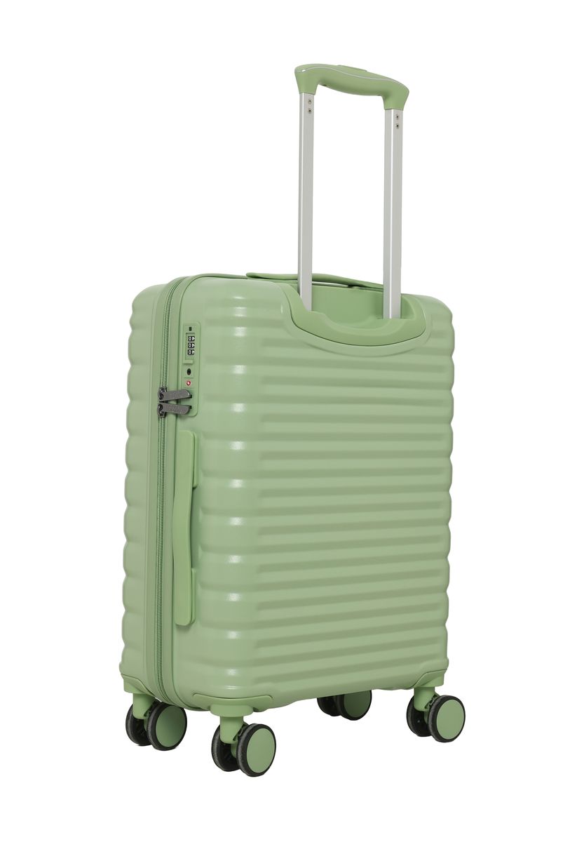 Hartschalenkoffer mit Rillen und Rollen