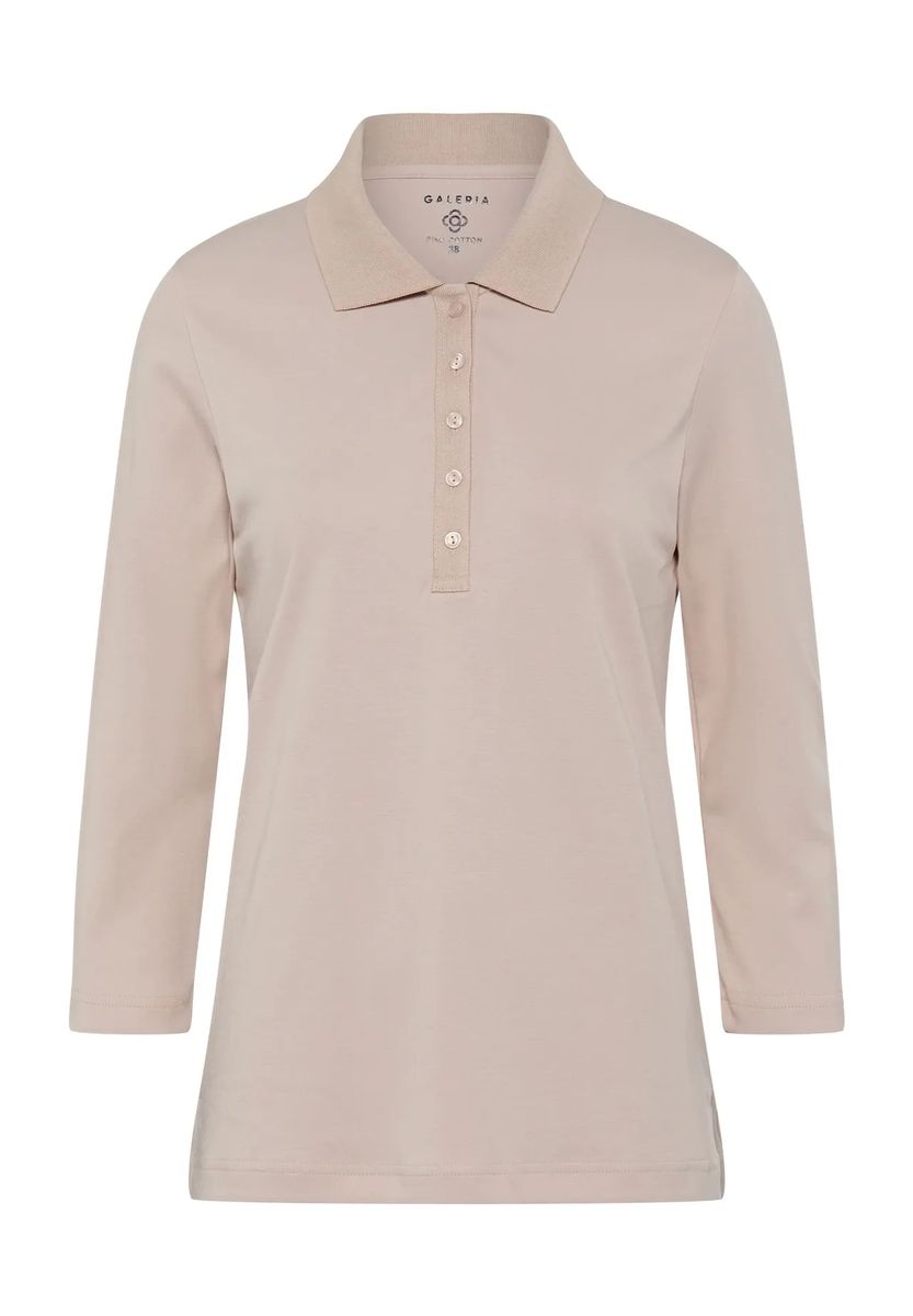 Klassisches Poloshirt mit 3/4-Ärmeln