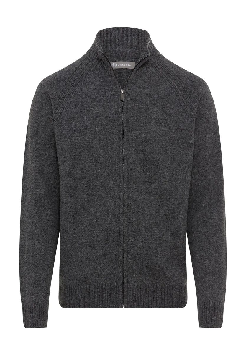 Strickjacke aus Lammwolle mit Raglanärmeln