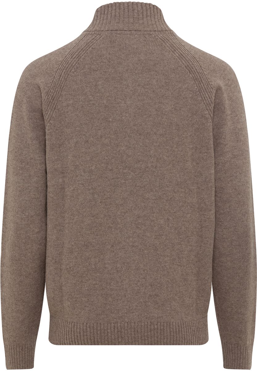 Strickjacke aus Lammwolle mit Reißverschluss