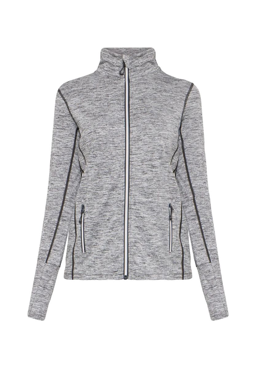 Melierte Performance Trainingsjacke