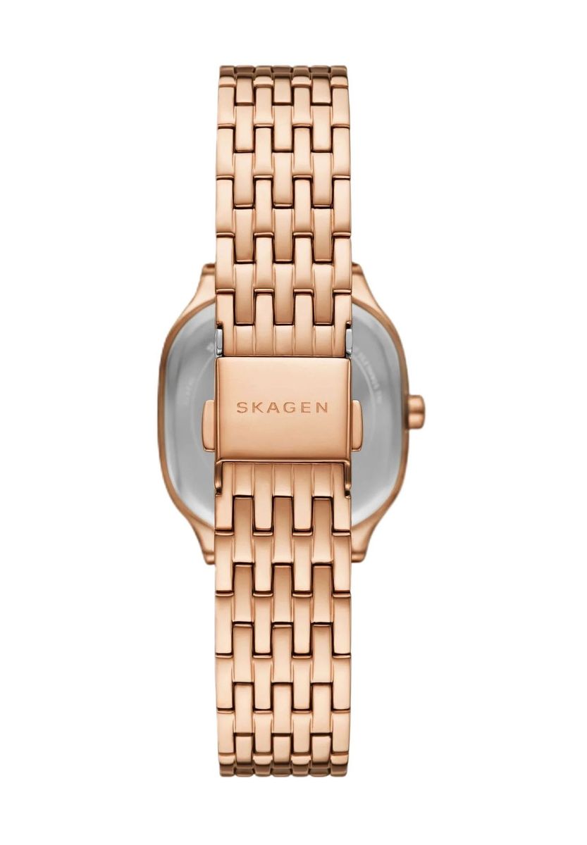 Elegante roségoldene Armbanduhr