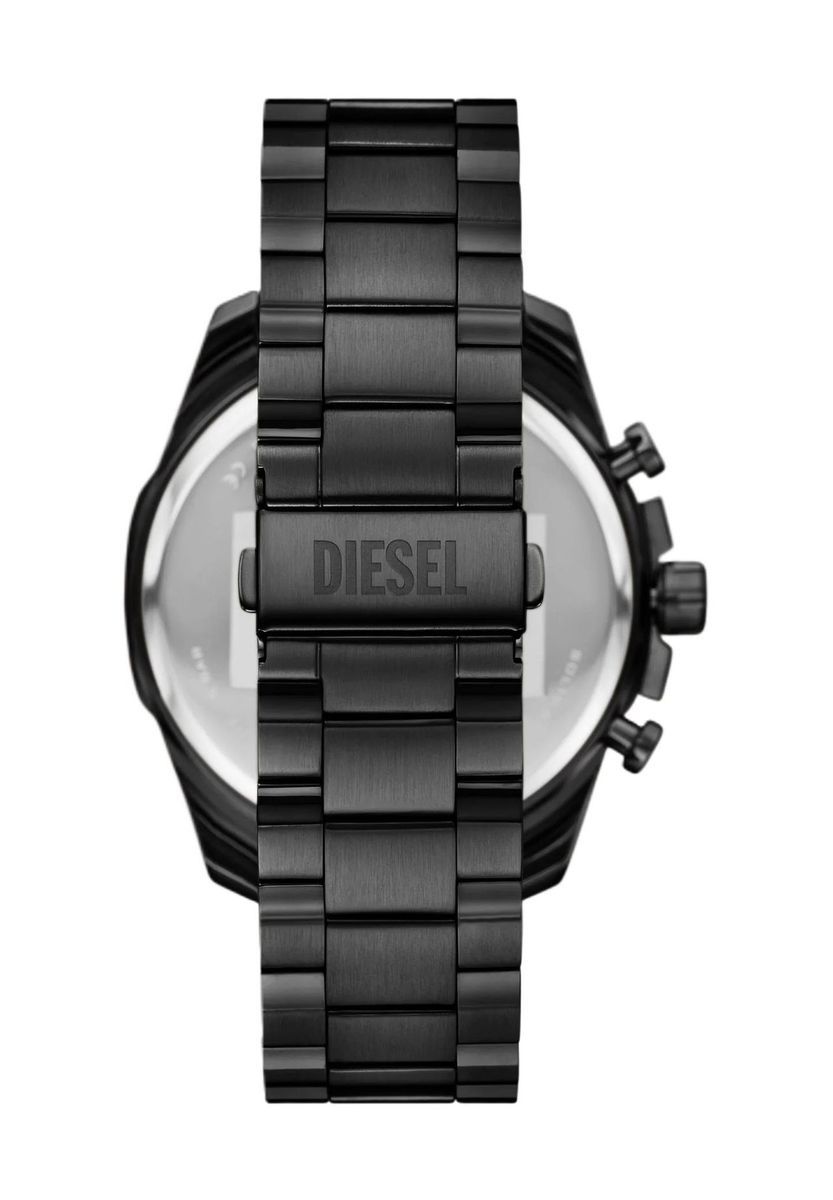 Herren Chronograph Uhr Schwarz Edelstahl