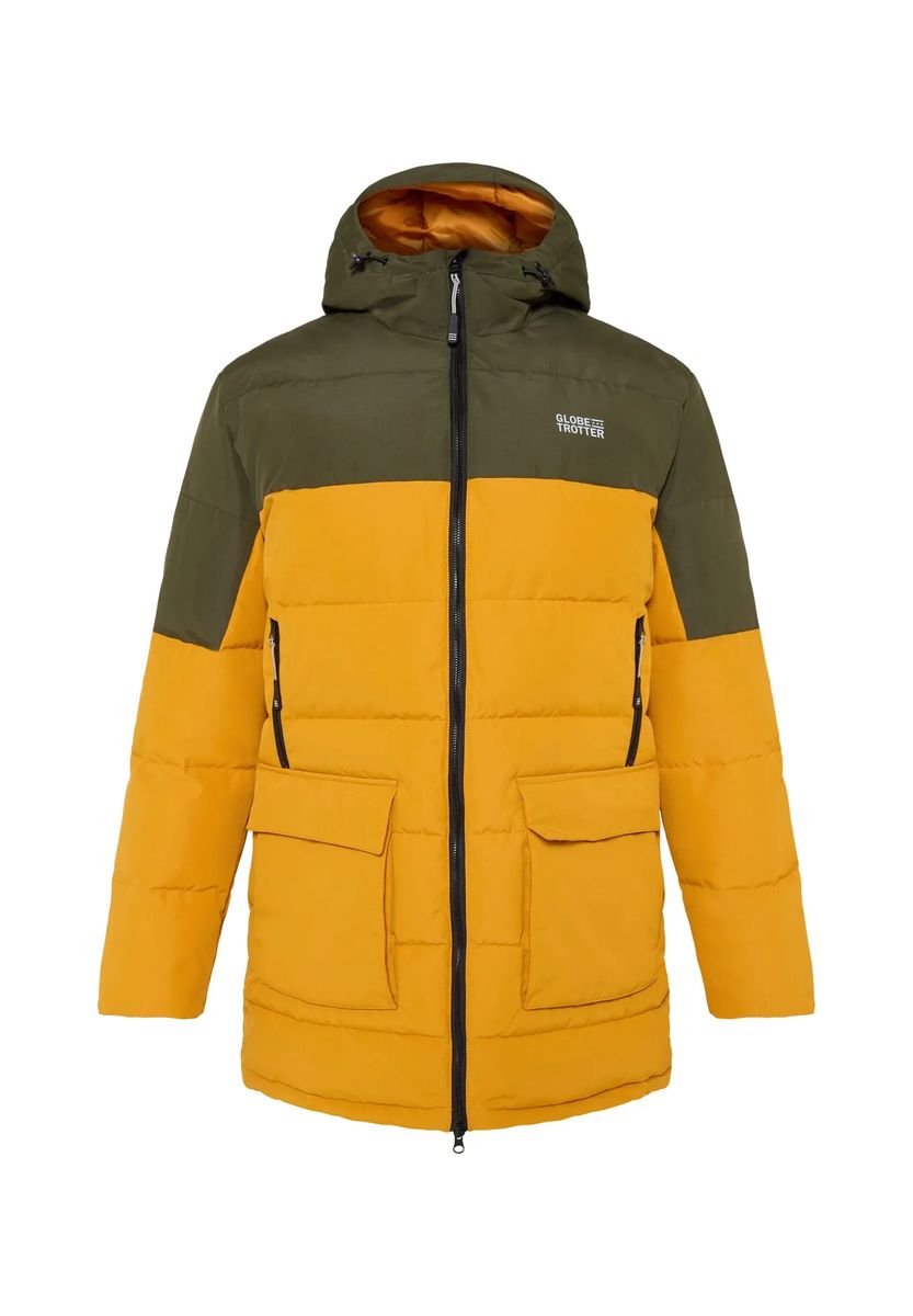 Gesteppter Parka mit Farbblock-Design