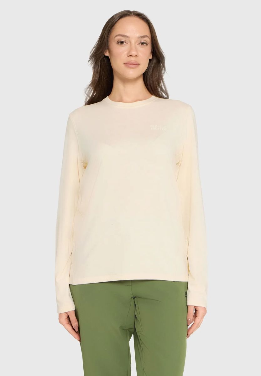 Atmungsaktives Outdoor-Langarmshirt mit Rundhalsausschnitt