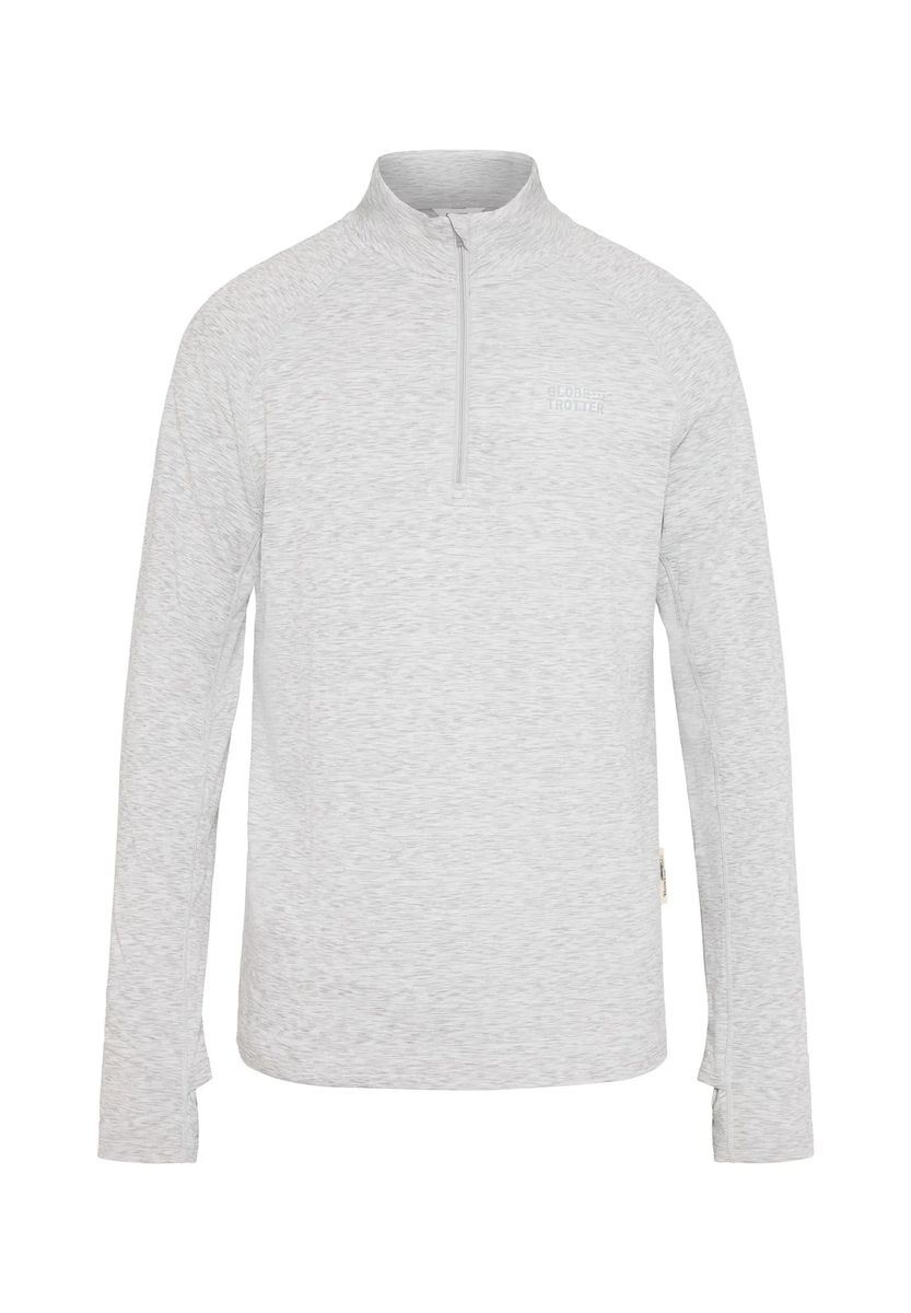 Funktionales Langarmshirt mit Troyer-Kragen