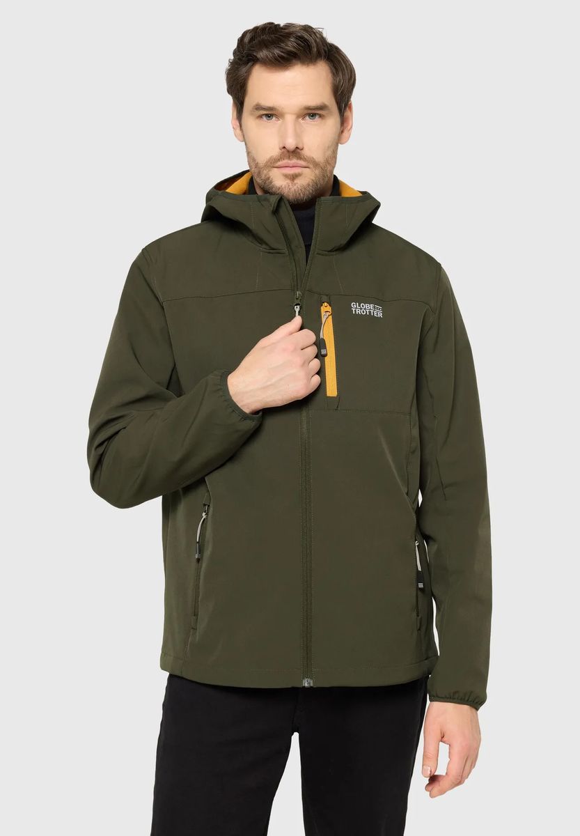 Funktionale Softshelljacke mit Kapuze