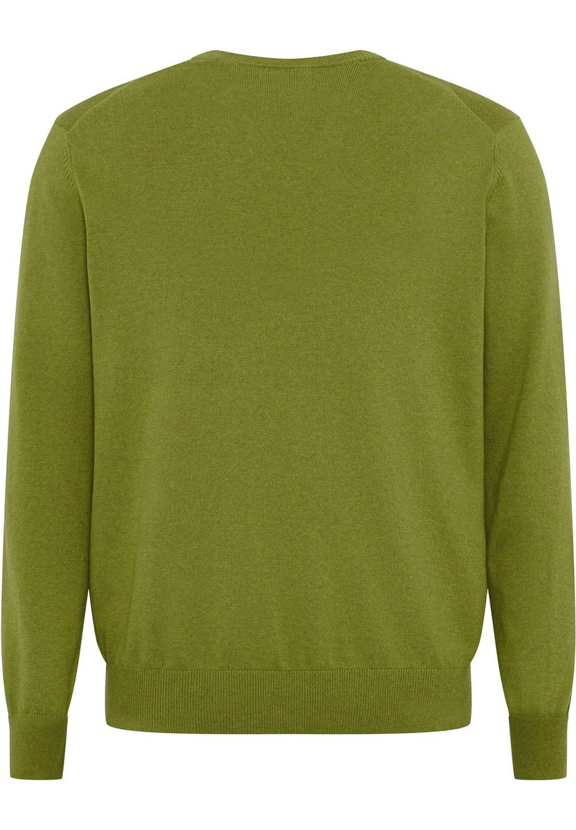Klassischer V-Ausschnitt Pullover aus Baumwolle