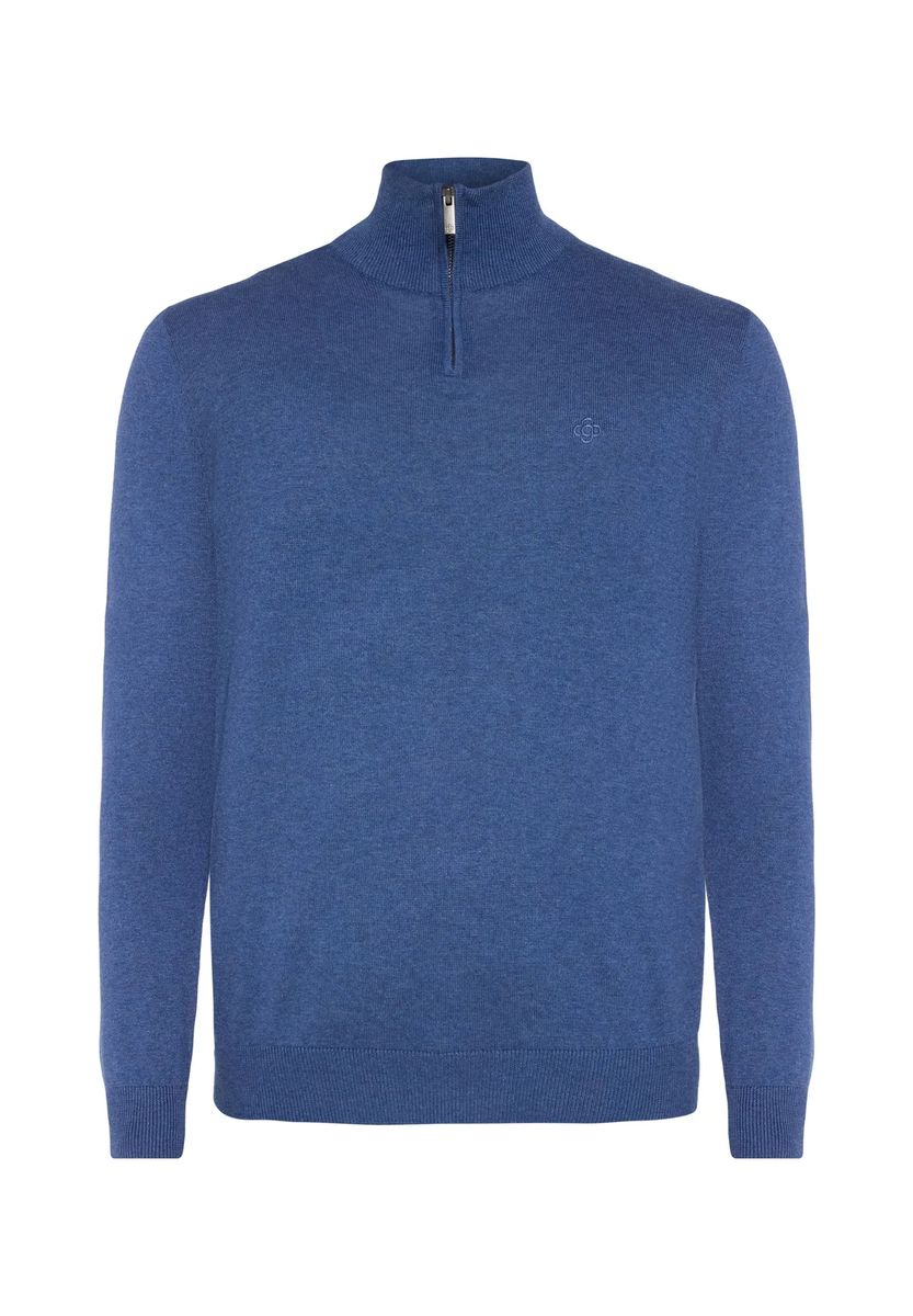 Troyer-Pullover mit halbem Reißverschluss