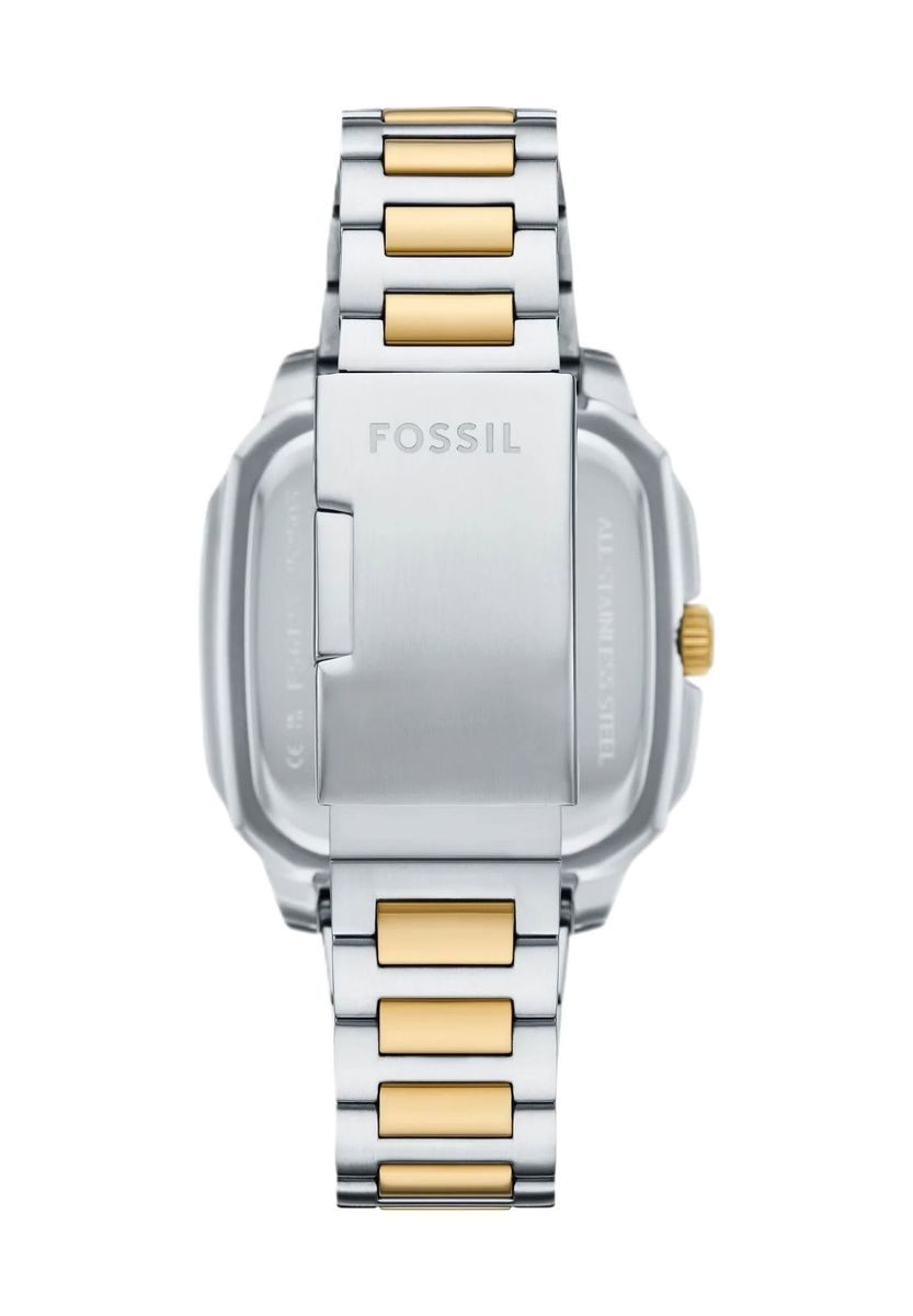 Bicolor quadratische Analoguhr mit Datum