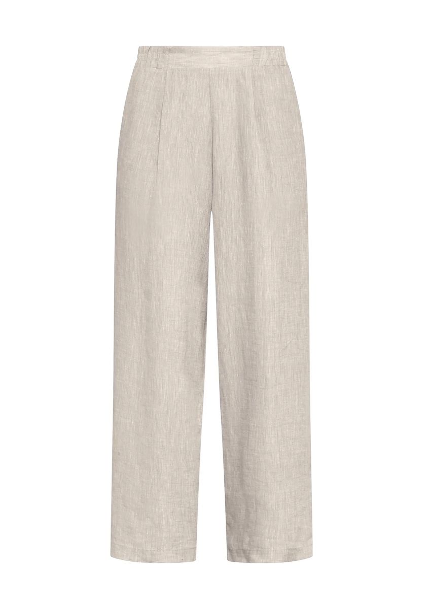 Weite Hose aus Leinen