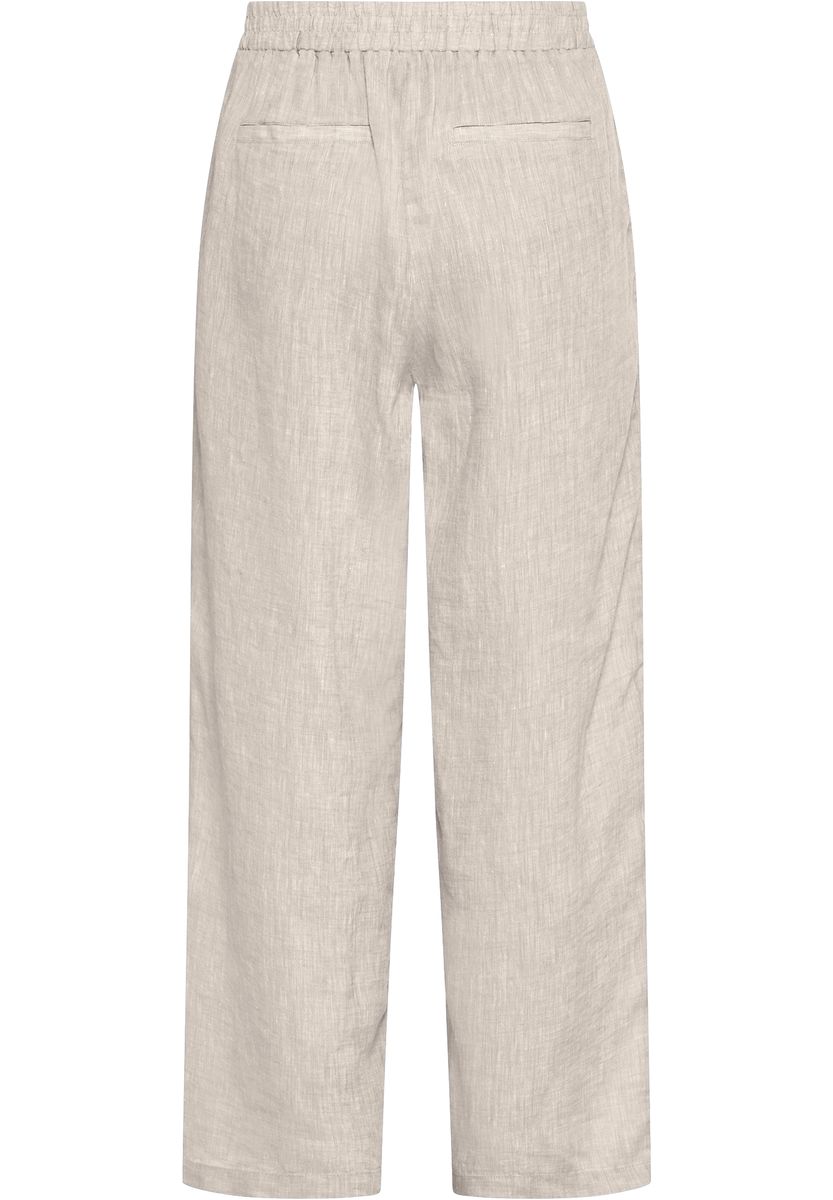 Weite Hose aus Leinen