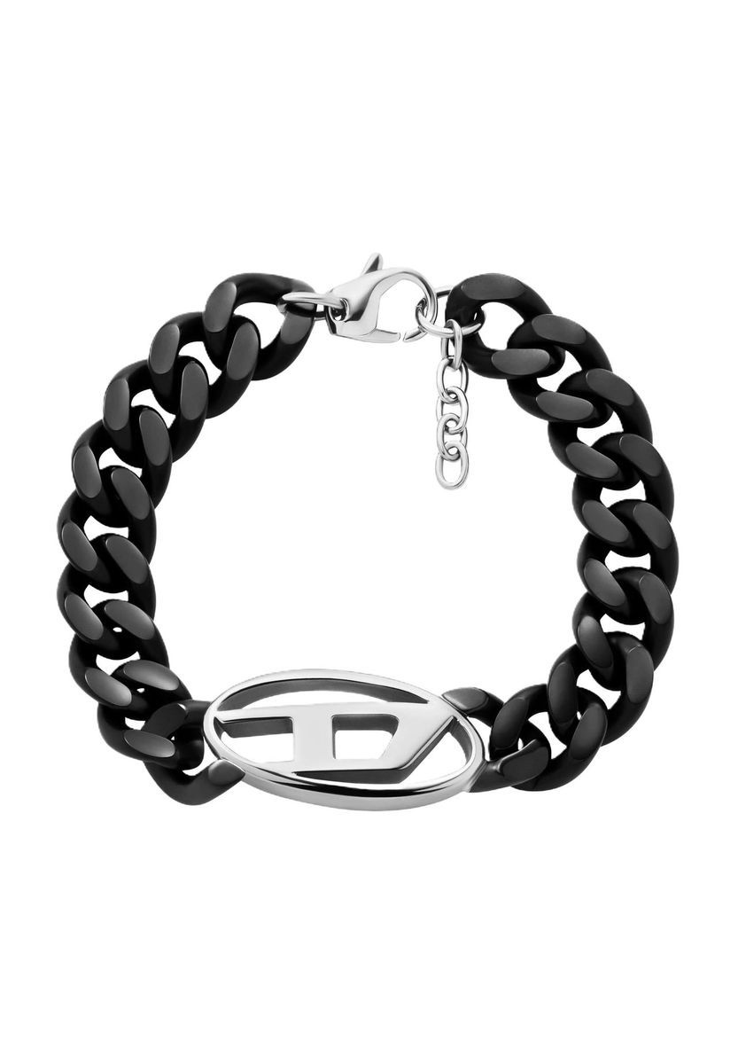 Herrenarmband aus schwarzem Edelstahl