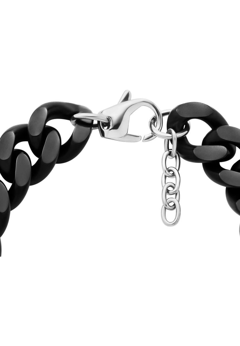 Herrenarmband aus schwarzem Edelstahl