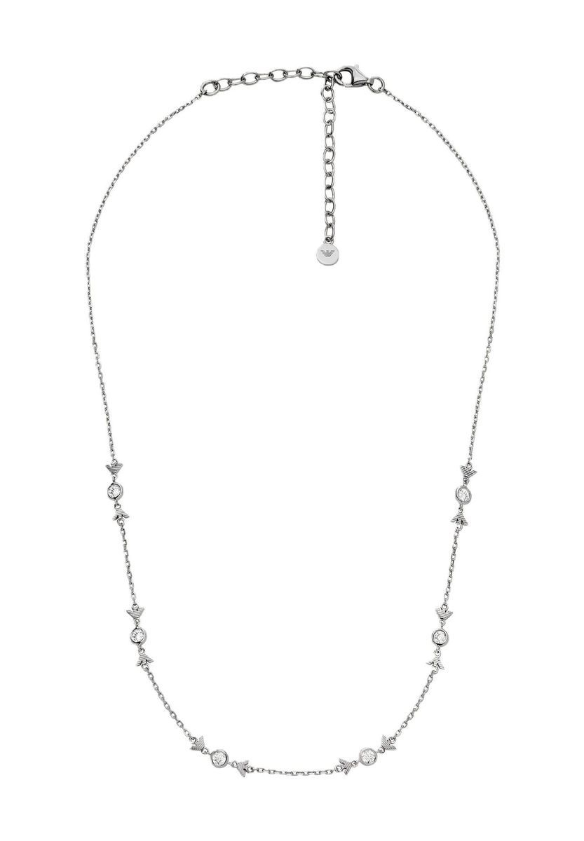 Zarte Halskette aus Sterlingsilber mit Stein