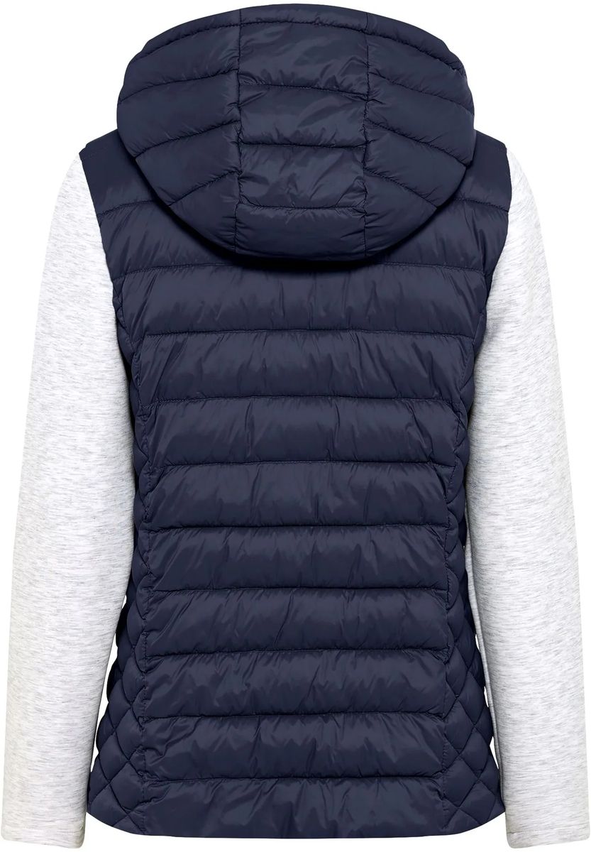 Gesteppte Hybridjacke mit Kapuze