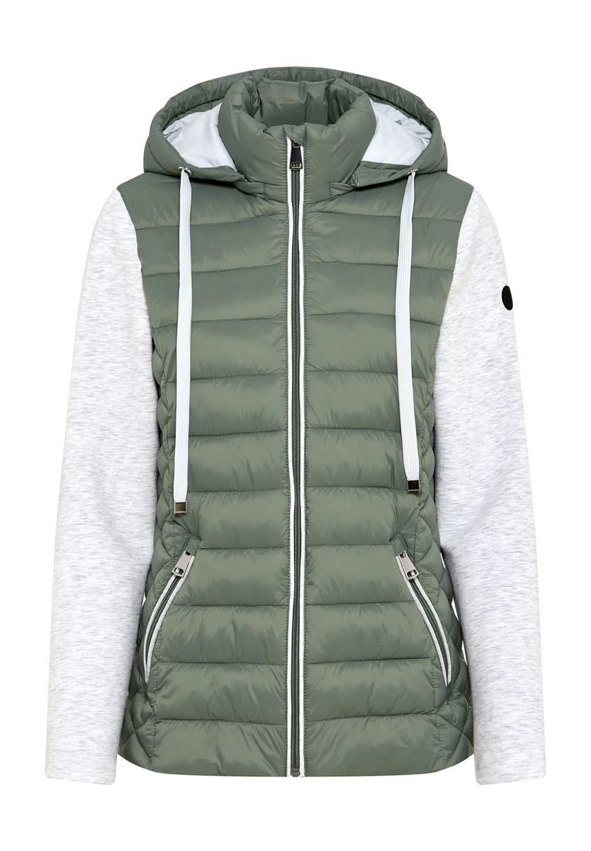 Hybrid-Steppjacke mit Kapuze