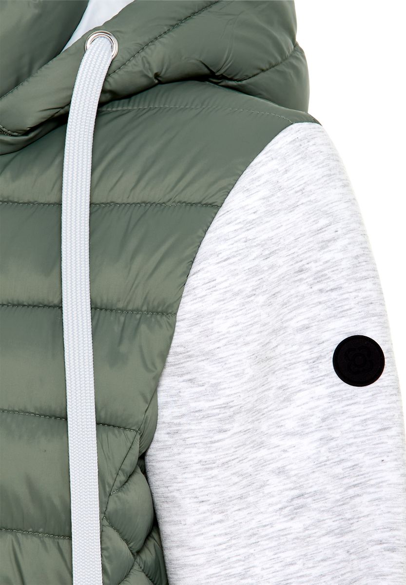 Hybrid-Steppjacke mit Kapuze