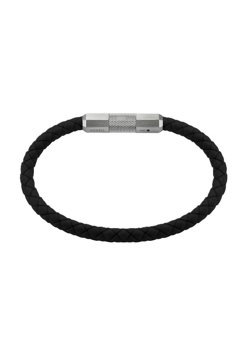 Herren Geflochtenes Armband Schwarz mit Verschluss