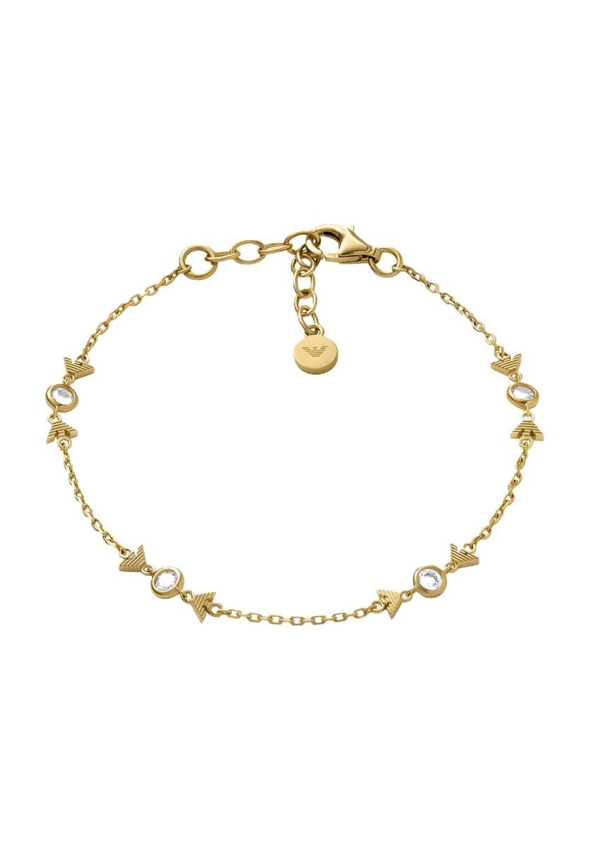 Goldfarbenes Sterling Silber Kettchenarmband