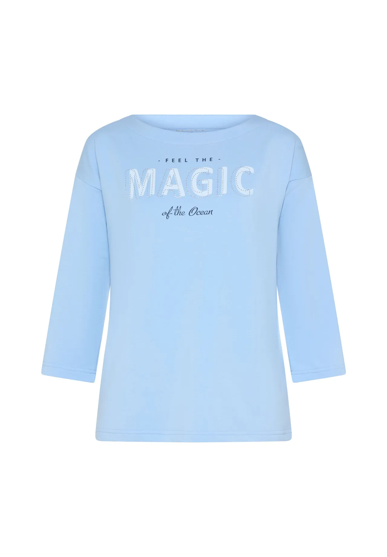 Verziertes Sweatshirt mit Ozean-Grafik