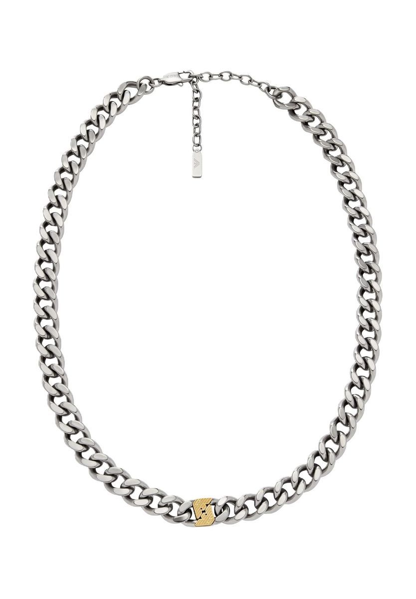 Moderne zweifarbige Edelstahlkette