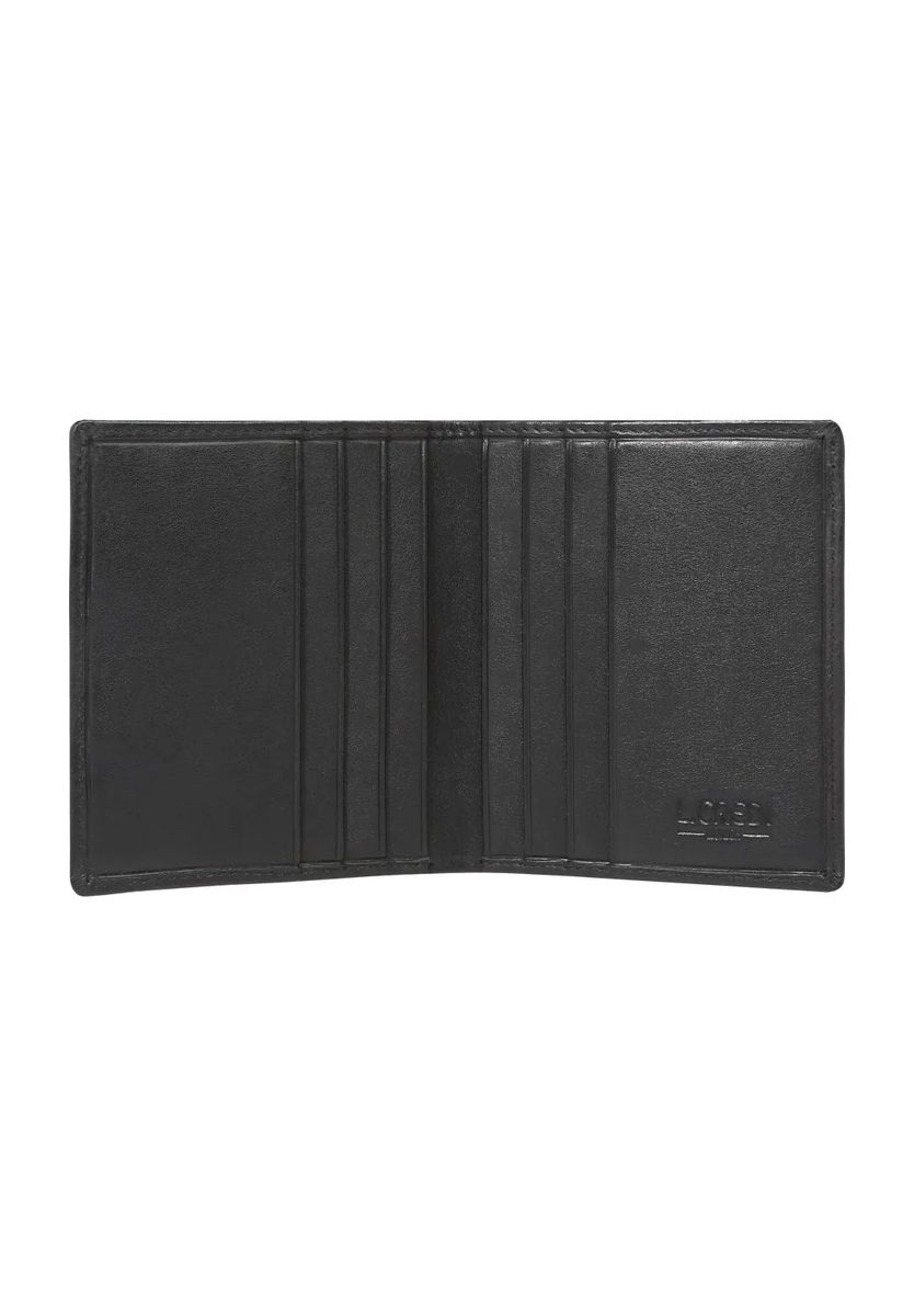 Schlankes genarbtes Bifold-Portemonnaie
