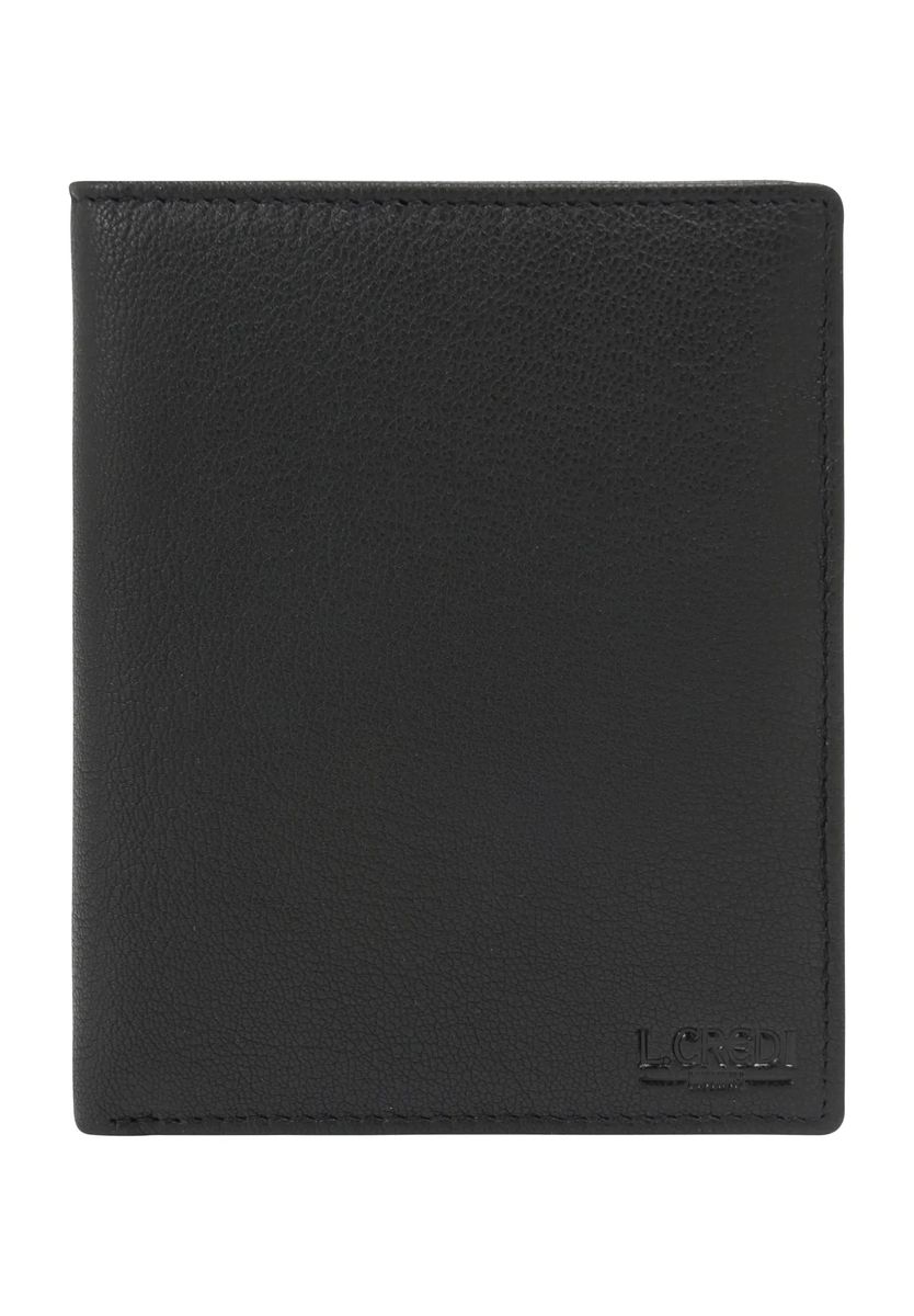 Klassische Leder-Brieftasche zum Aufklappen