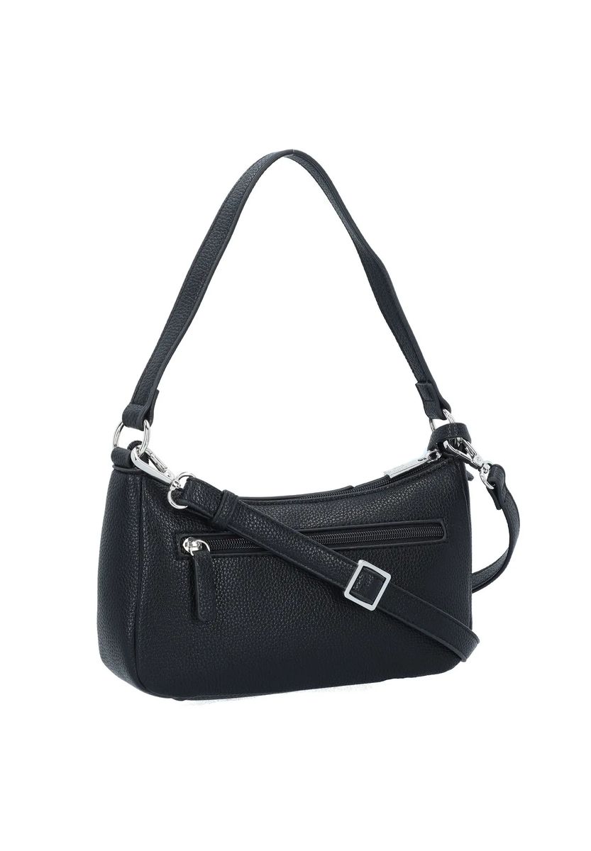 Elegante genarbte Schultertasche in Bogenform