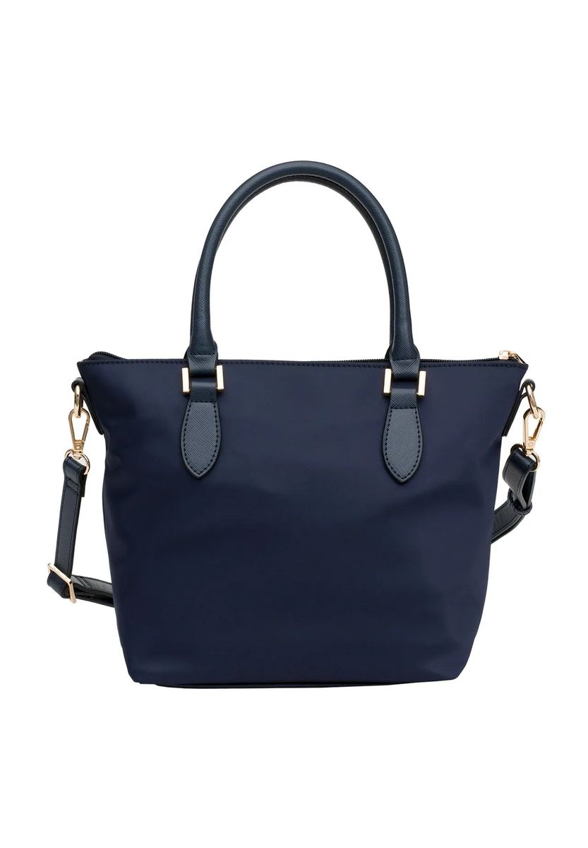 Elegante Nylon-Handtasche mit abnehmbarem Gurt