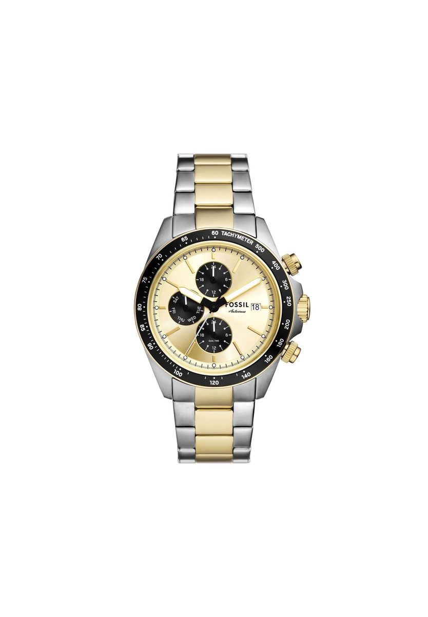 Klassischer zweifarbiger Edelstahl-Chronograph