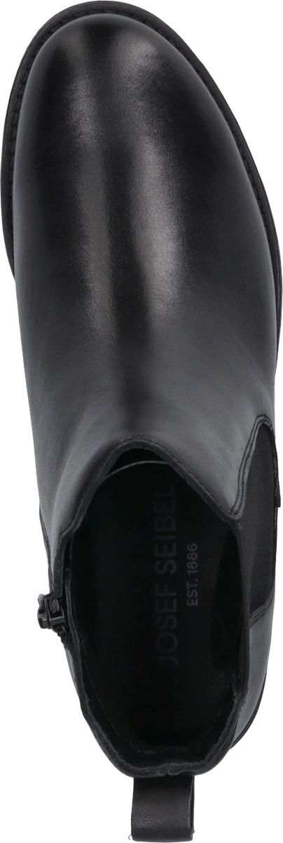 Minimalistische Lederstiefeletten mit Reißverschluss