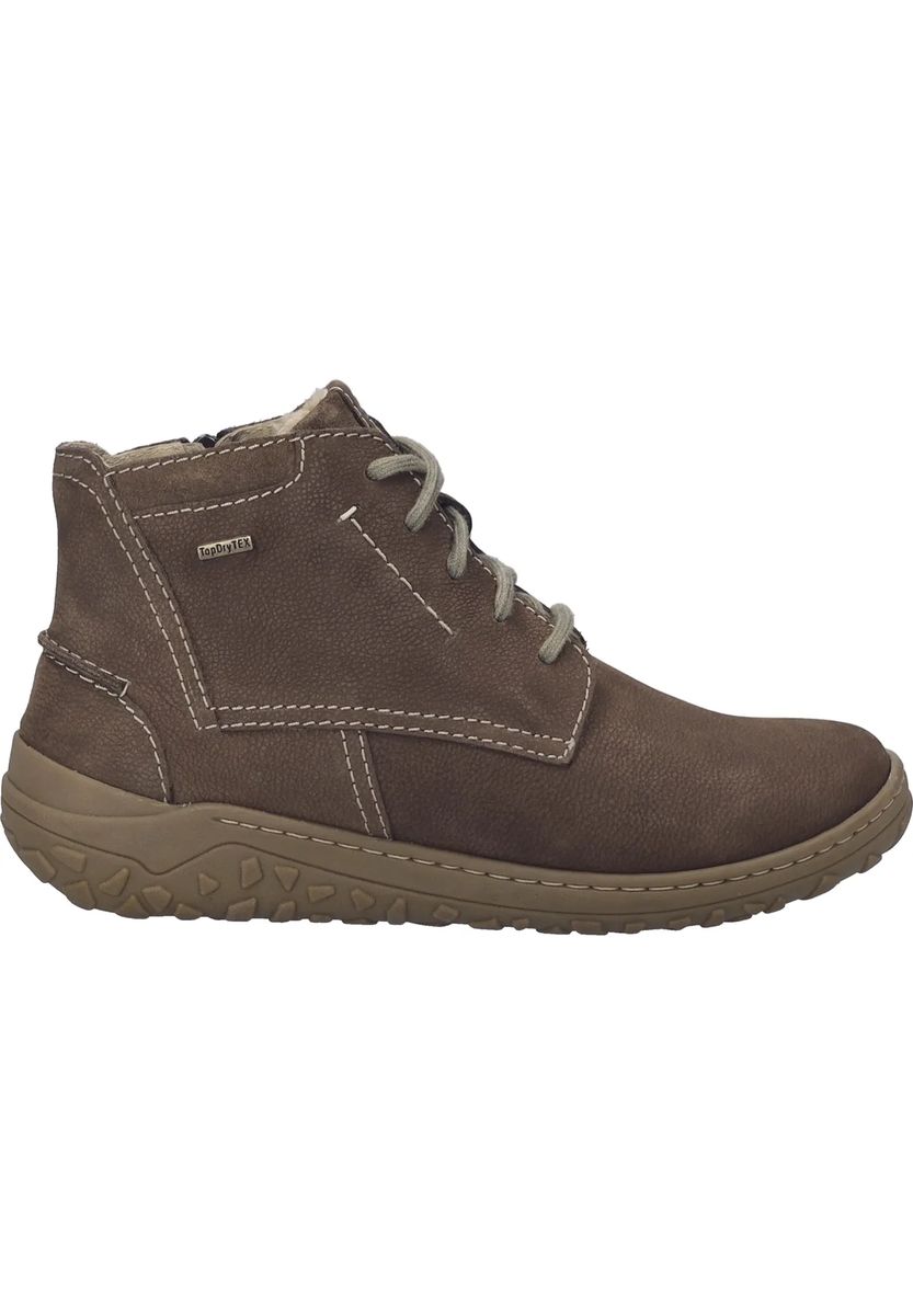 Robuste Leder-Schnürstiefelette