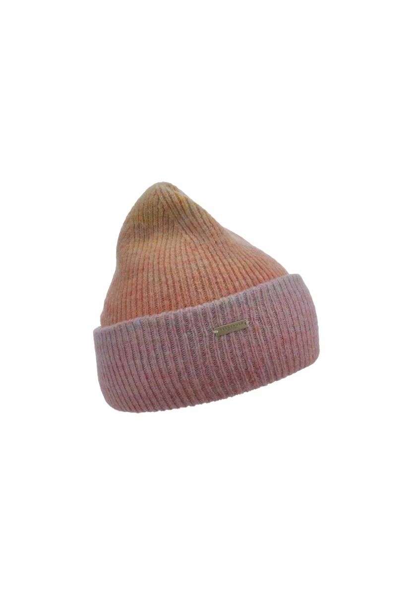 Rippstrickmütze mit breitem Umschlag